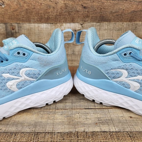 Gravity Defyer G-Defy XLR8 Women Sz 8 Blue Knit Lace Up Running Shoes Comfort - Picture 4 of 9